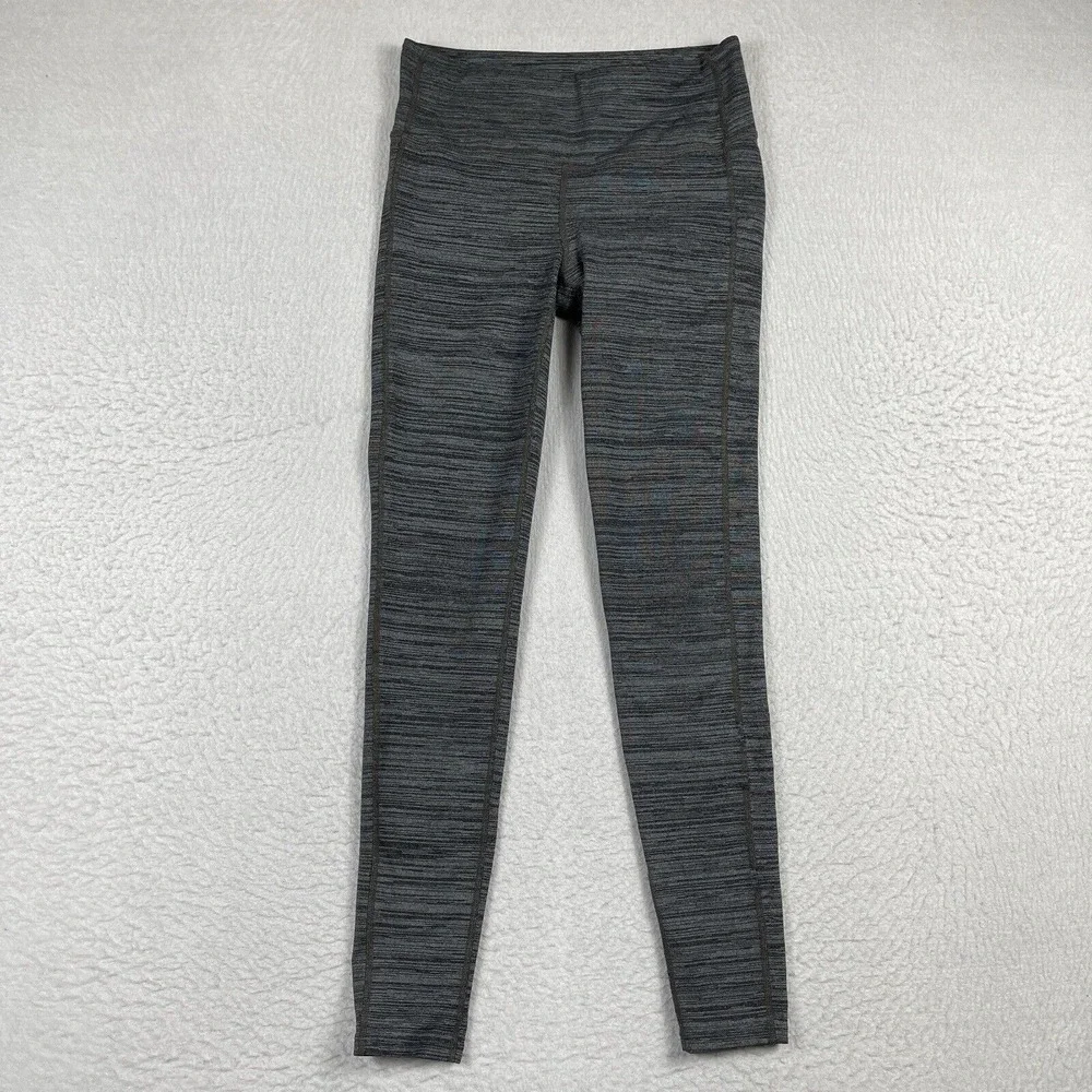 Athleta Leggings Womens Small Gray High Rise Chaturanga Ladies Gym Yoga Aerobics